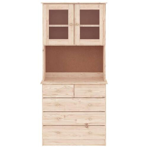 Skænk ALTA 77x35x165 cm massivt fyrretræ