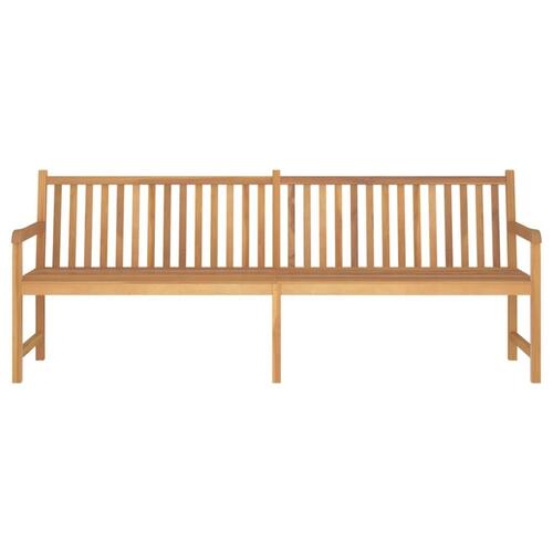 Havebænk 228 cm massivt teaktræ