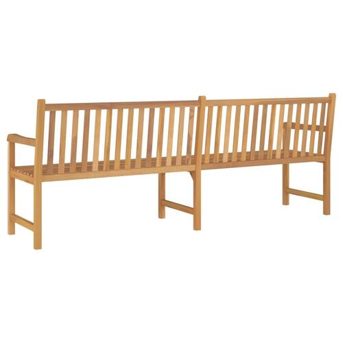 Havebænk 228 cm massivt teaktræ