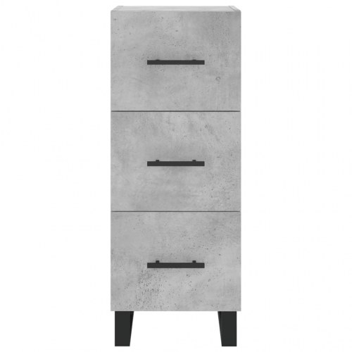 Skab 34,5x34x180 cm konstrueret træ betongrå