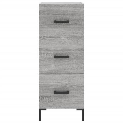 Højskab 34,5x34x180 cm konstrueret træ grå sonoma-eg