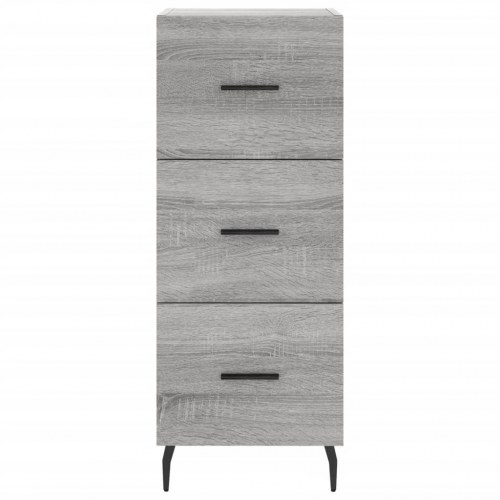 Højskab 34,5x34x180 cm konstrueret træ grå sonoma-eg