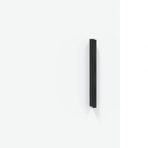 Højskab 34,5 × 34 × 180 cm i hvid - konstrueret træ med glaslåge