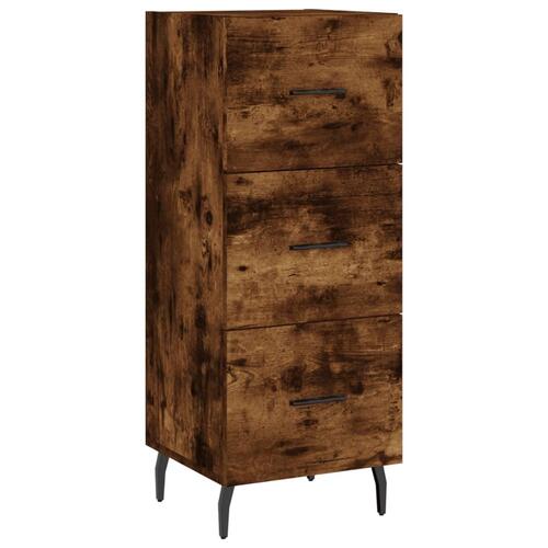 Skab 34,5x34x180 cm konstrueret træ røget egetræ