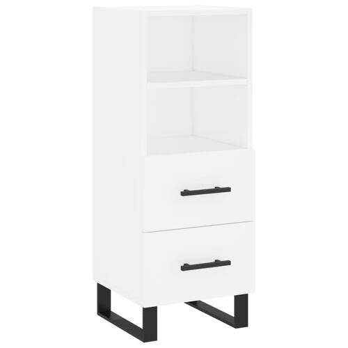 Skab 34,5x34x180 cm konstrueret træ hvid