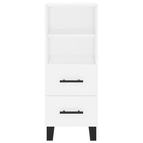 Skab 34,5x34x180 cm konstrueret træ hvid