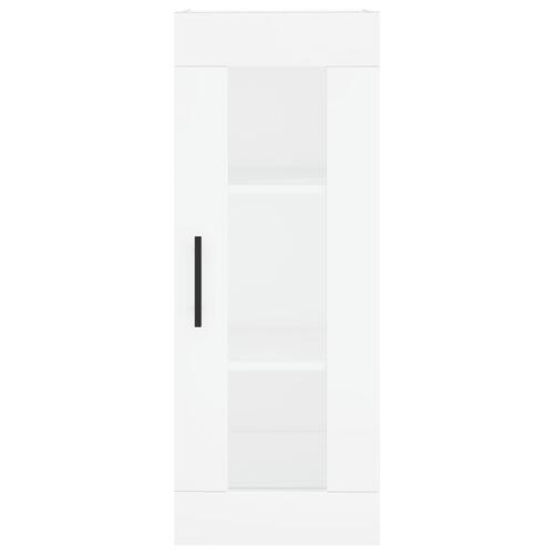 Skab 34,5x34x180 cm konstrueret træ hvid