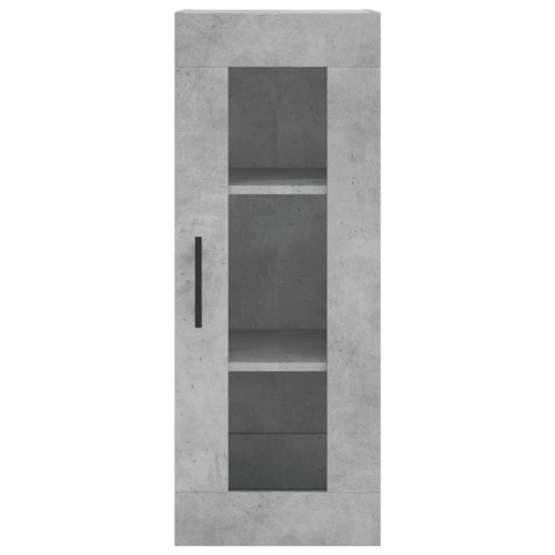 Skab 34,5x34x180 cm konstrueret træ betongrå
