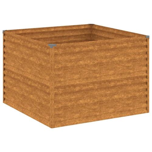 Højbed 100x100x69 cm cortenstål