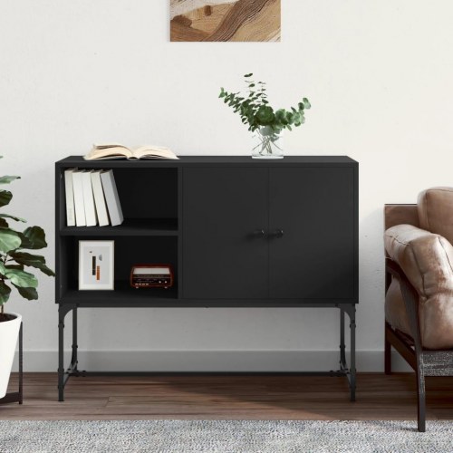 Skænk 100x40x79,5 cm konstrueret træ sort