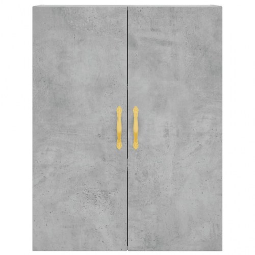 Højskab 69,5x34x180 cm konstrueret træ betongrå