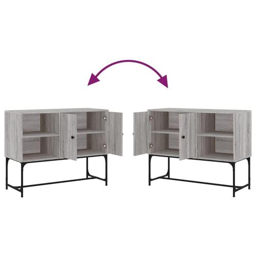 Skænk 100x40x79,5 cm konstrueret træ grå sonoma-eg
