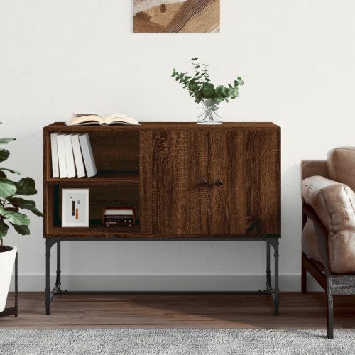 Skænk 100x40x79,5 cm konstrueret træ brun egetræsfarve