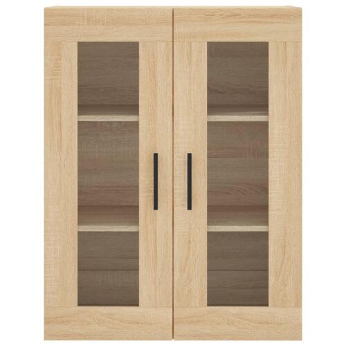 Højskab 69,5x34x180 cm konstrueret træ sonoma-eg