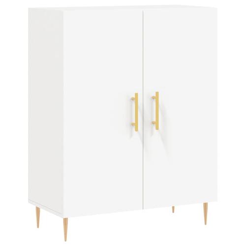 Højskab 69,5x34x180 cm konstrueret træ hvid