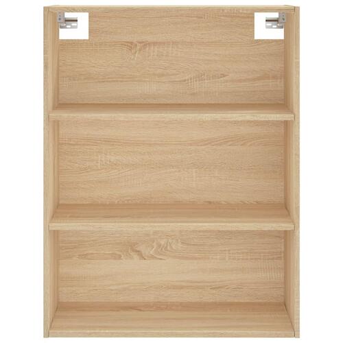 Højskab 69,5x34x180 cm konstrueret træ sonoma-eg