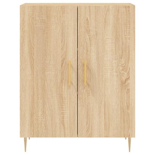 Højskab 69,5x34x180 cm konstrueret træ sonoma-eg