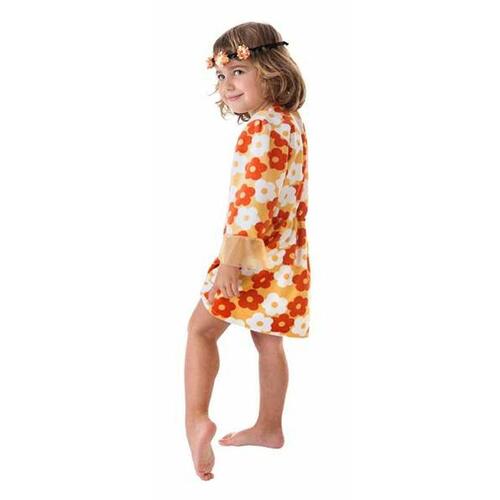 Kostume til børn Cvetlice Hippie Orange 3-5 år