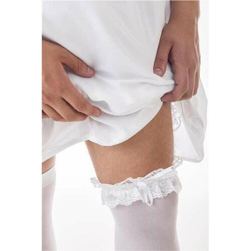 Kostume til voksne Sexy Brudekjole (4 Dele) L