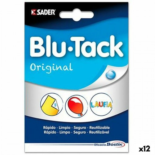 Bostik Blu Tack - genanvendeligt klæbemasse, blå (12 enheder)