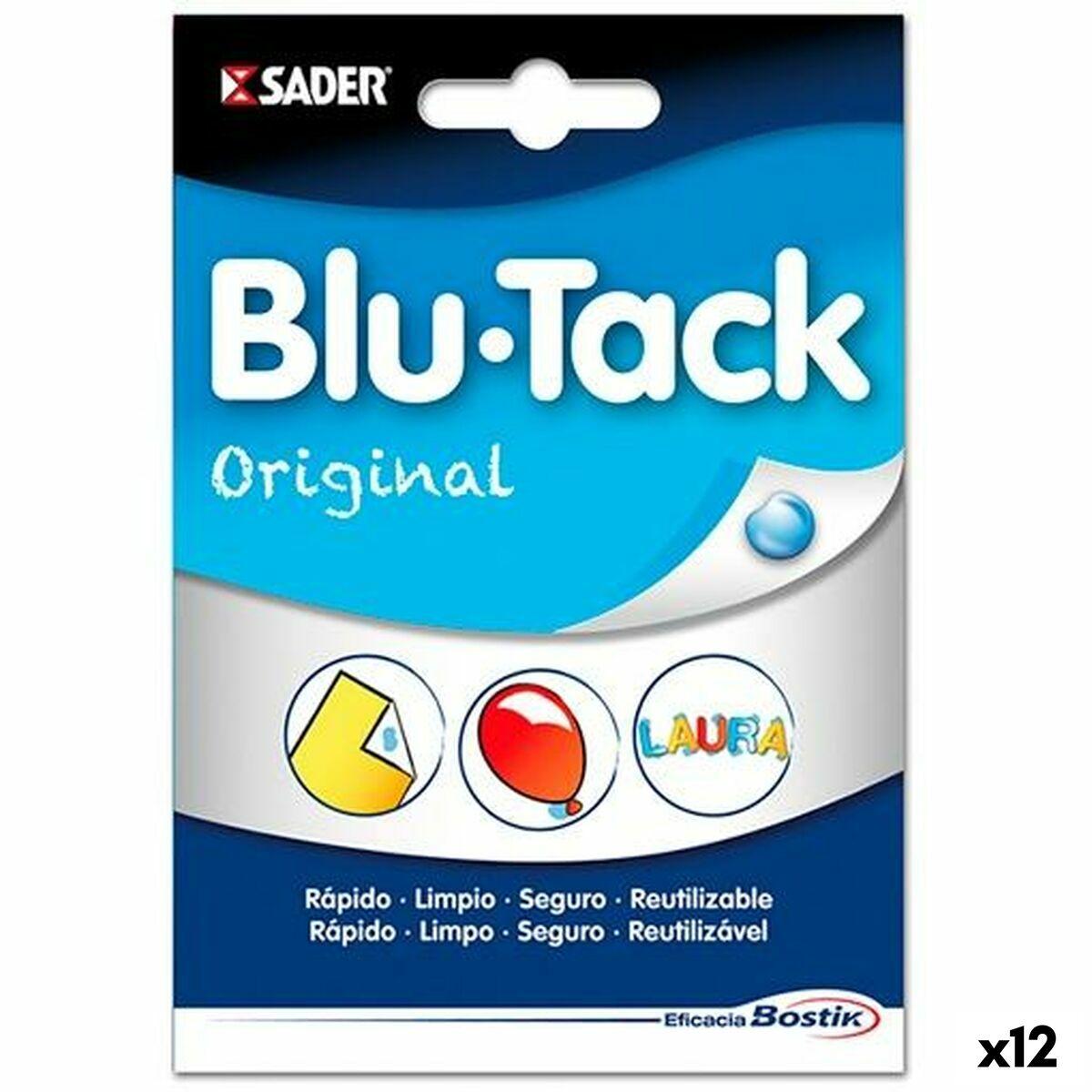 Bostik Blu Tack - genanvendeligt klæbemasse, blå (12 enheder)
