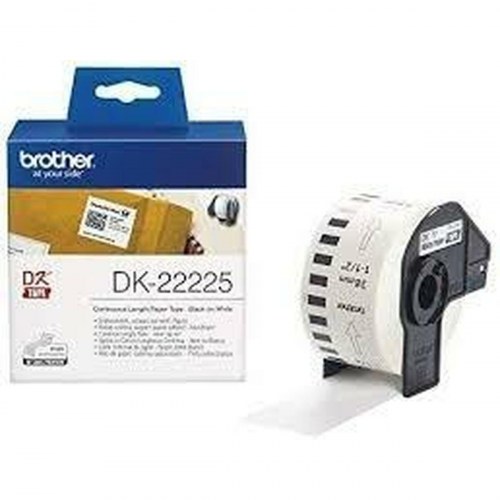 Brother DK-22225 papirrulle, hvid 38 mm x 30,48 m - 3 stk.