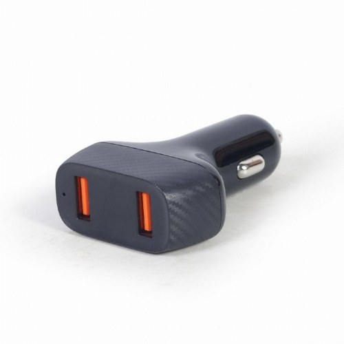 GEMBIRD 2‑port USB biloplader - Sort