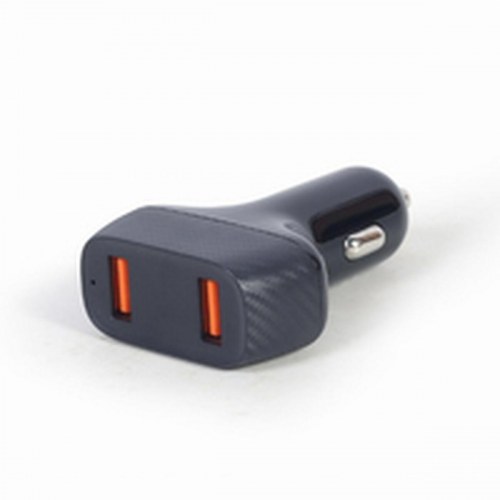 GEMBIRD 2‑port USB biloplader - Sort
