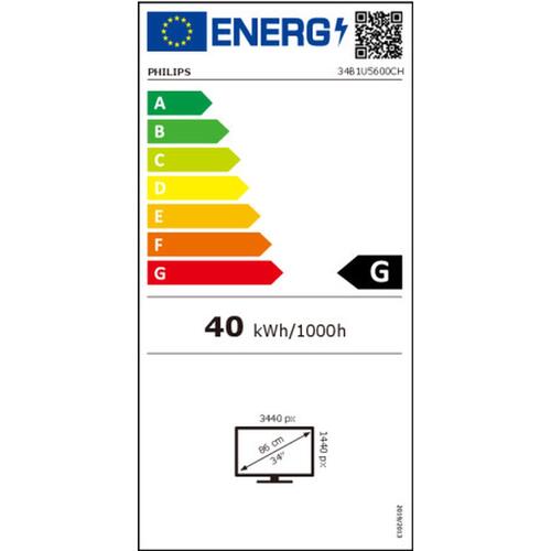 Skærm Philips 34B1U5600CH/00 34" VA LCD Flicker free 50-60 Hz