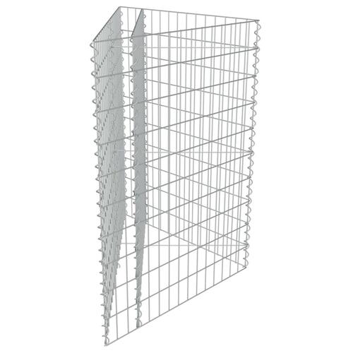 Gabion-højbed 75x75x50 cm galvaniseret stål