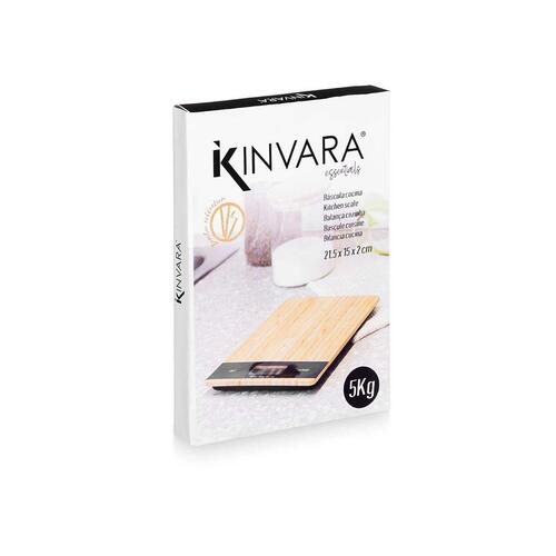 køkkenvægt 5 kg Sort Natur 15 x 21,6 x 2 cm