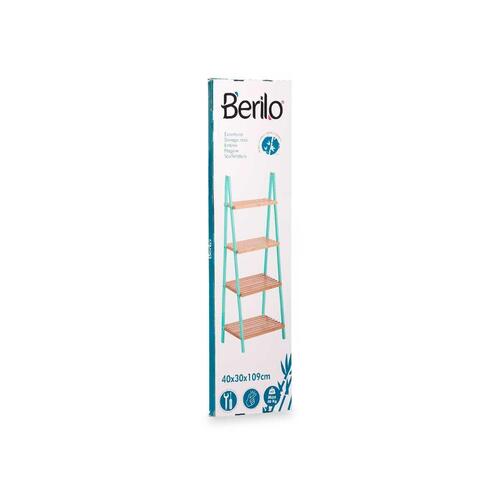 Badeværelse reol Natur Mint Bambus Fyr 40 x 109,3 x 30 cm
