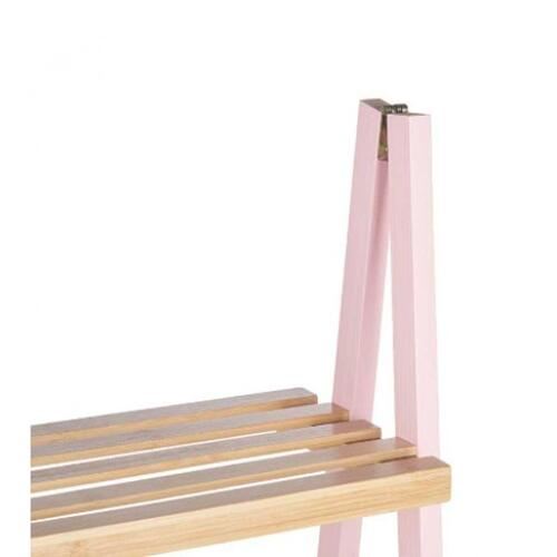 Badeværelse reol Pink Natur Bambus Fyr 40 x 109,3 x 30 cm