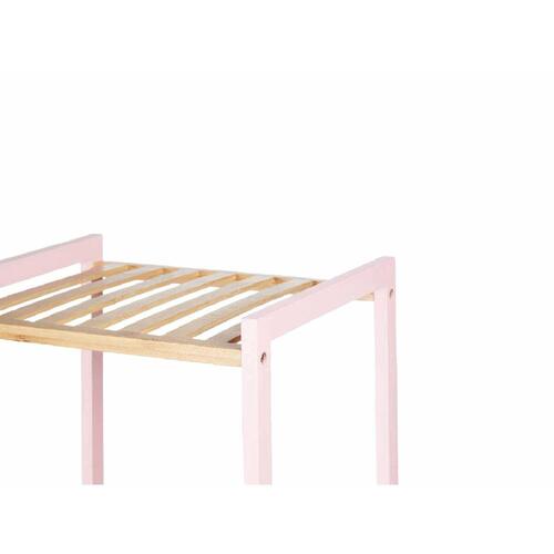 Badeværelse reol 35 x 30 x 70 cm Pink Natur Bambus Fyr