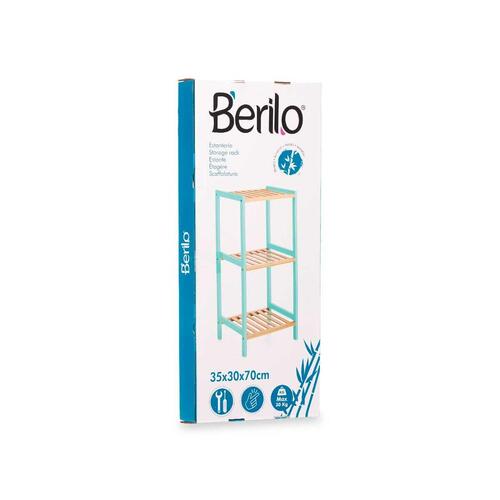 Badeværelse reol 35 x 30 x 70 cm Natur Mint Bambus Fyr