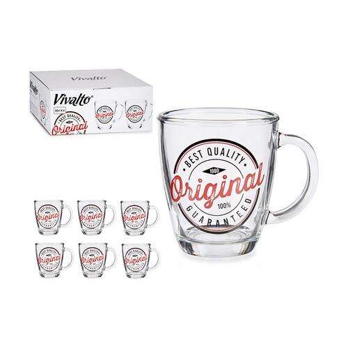 Krus Original Gennemsigtig Glas (320 ml) (6 enheder)