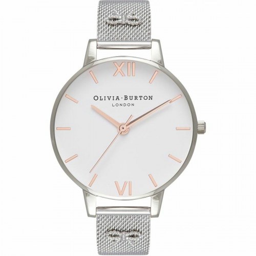 Olivia Burton dameur OB16ES10 - sÃ¸lv mesh, Ã 38 mm