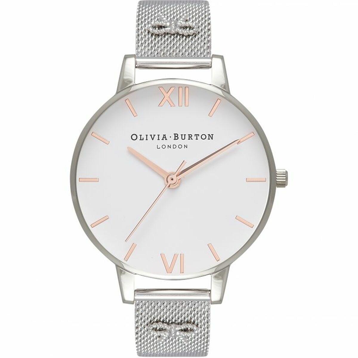 Olivia Burton dameur OB16ES10 - sÃ¸lv mesh, Ã 38 mm