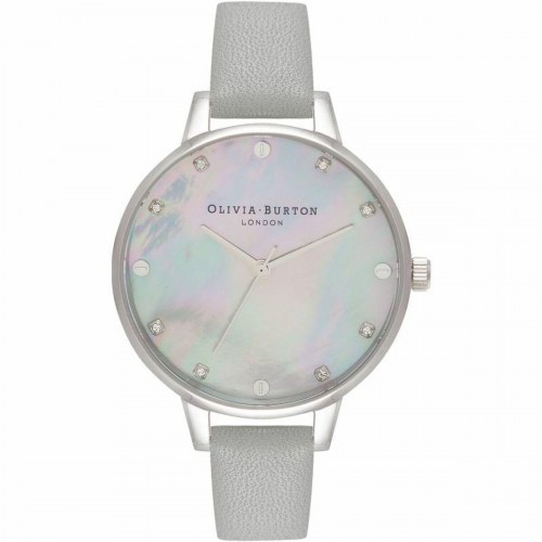 Olivia Burton dameur OB16SE16, grå rem - Ø 34 mm