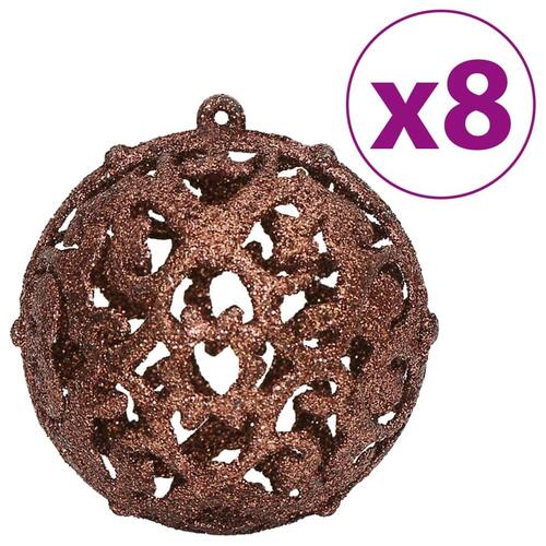 Julekugler 100 stk. 3 / 4 / 6 cm brun