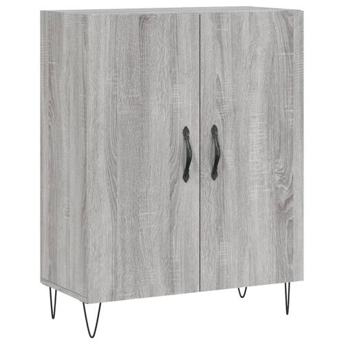 Højskab 69,5x34x180 cm konstrueret træ grå sonoma-eg