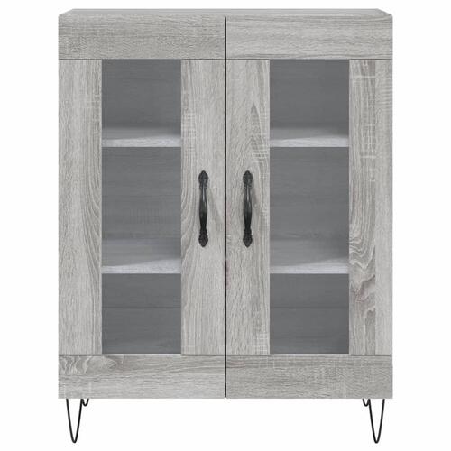 Højskab 69,5x34x180 cm konstrueret træ grå sonoma-eg