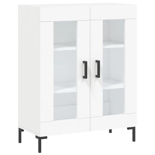 Højskab 69,5x34x180 cm konstrueret træ hvid