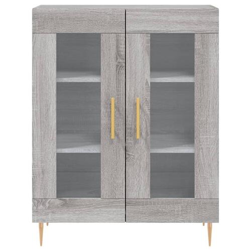Højskab 69,5x34x180 cm konstrueret træ grå sonoma-eg