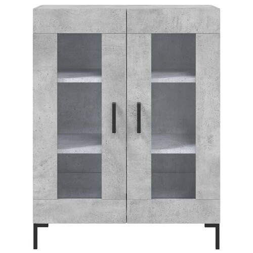 Højskab 69,5x34x180 cm konstrueret træ betongrå
