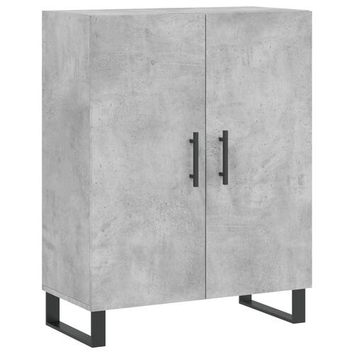 Højskab 69,5x34x180 cm konstrueret træ betongrå