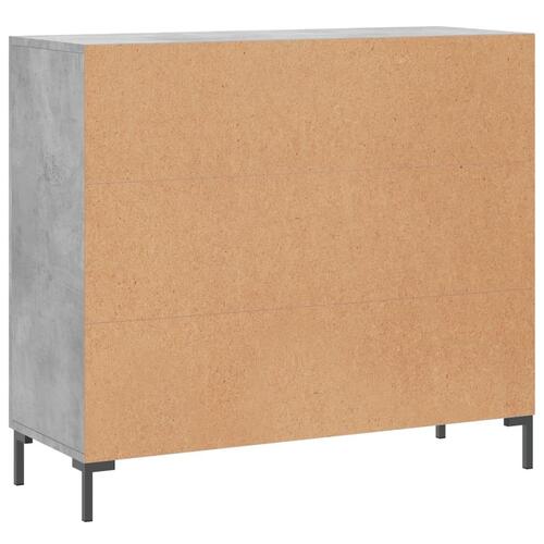 Skab 90x34x80 cm konstrueret træ betongrå