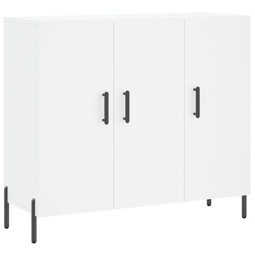 Skab 90x34x80 cm konstrueret træ hvid