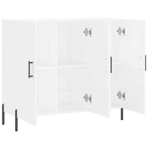 Skab 90x34x80 cm konstrueret træ hvid