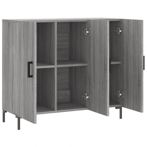 Skænk 90×34×80 cm i konstrueret træ - grå sonoma-eg